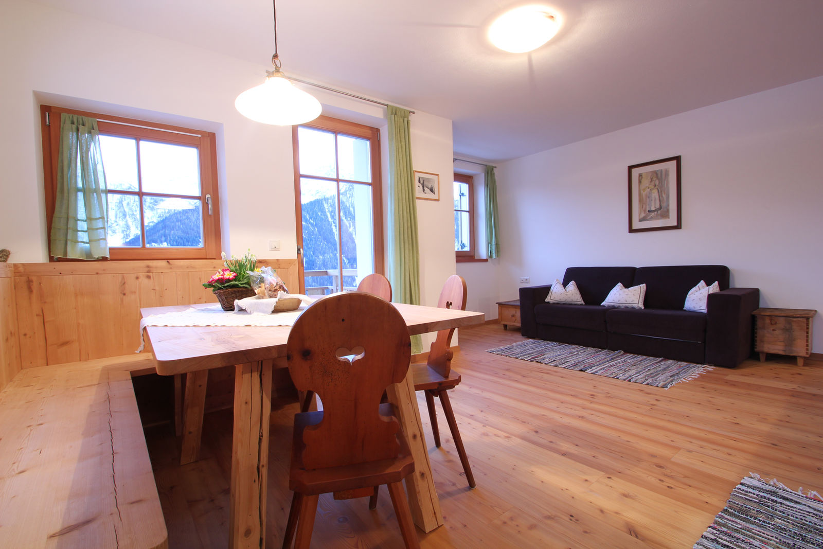 Heller Wohnraum im Appartement Geisler